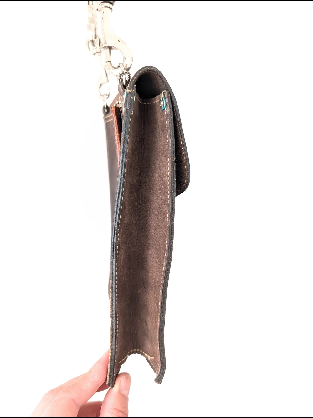 Vintage Rugby North America Leather Crossbody – Heritage Minimalist Satchel - Picture 7 of 10